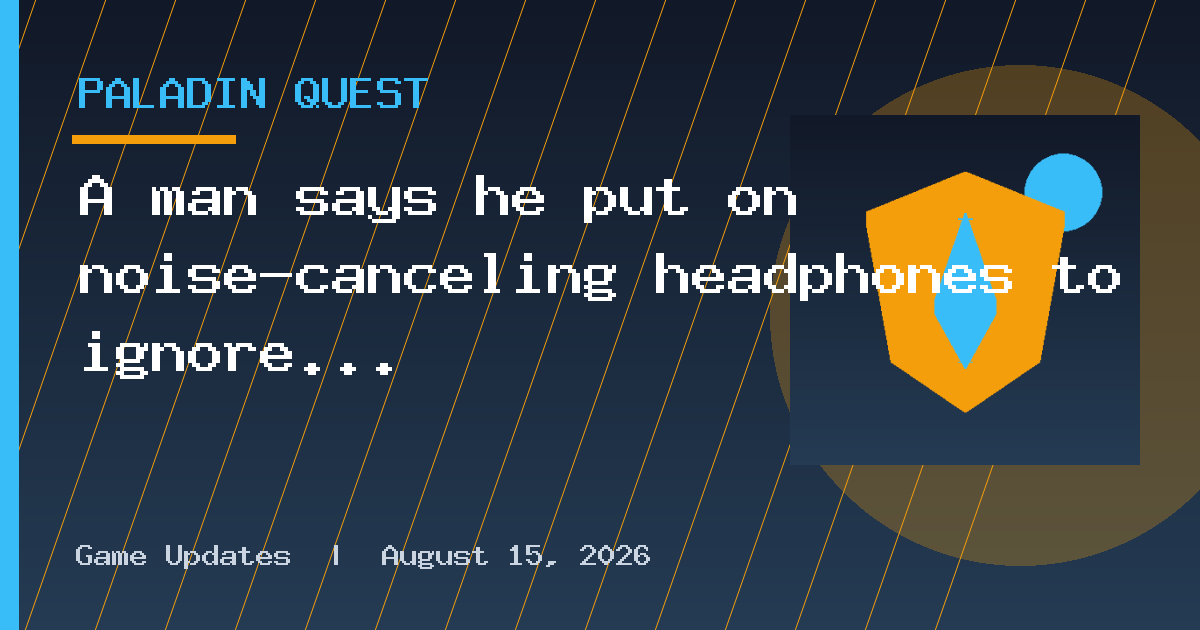 A man says he put on noise-canceling headphones to ignore an engaged couple