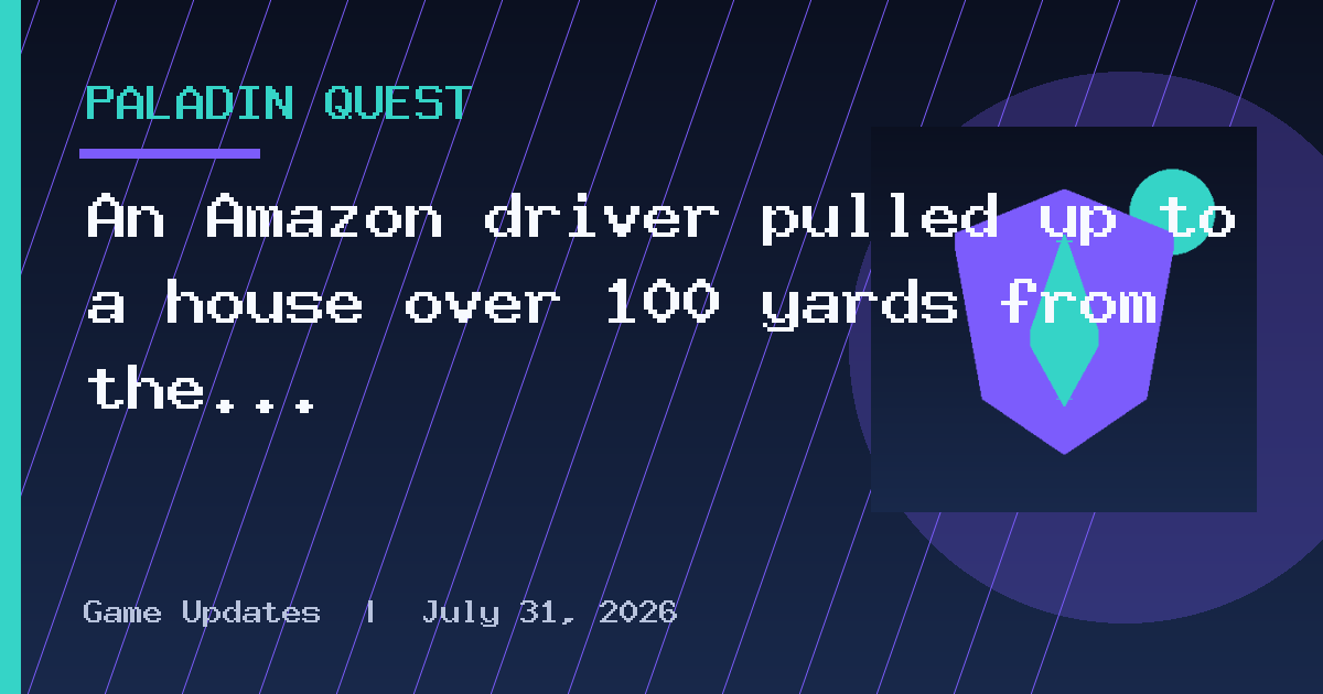 An Amazon driver pulled up to a house over 100 yards from the road
