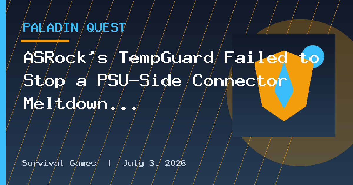 ASRock's TempGuard Failed to Stop a PSU-Side Connector Meltdown on a $15,000 RTX