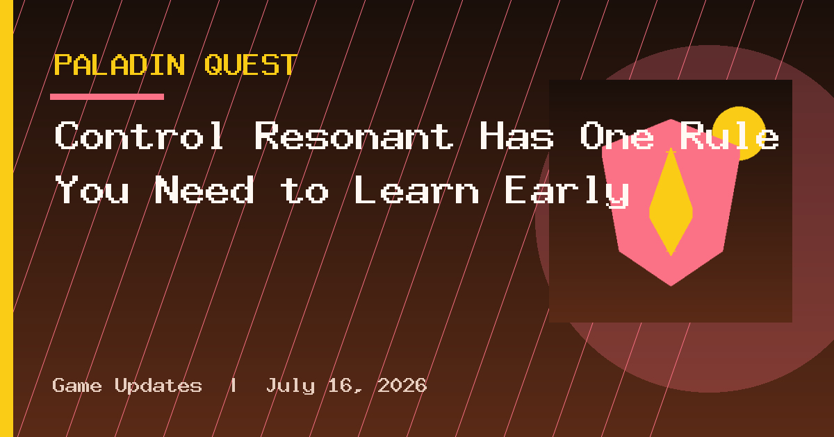 Control Resonant Has One Rule You Need to Learn Early