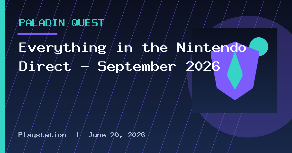 Everything in the Nintendo Direct – September 2026