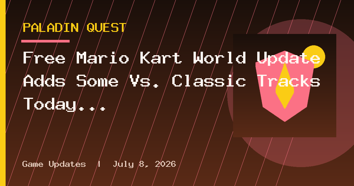 Free Mario Kart World Update Adds Some Vs. Classic Tracks Today