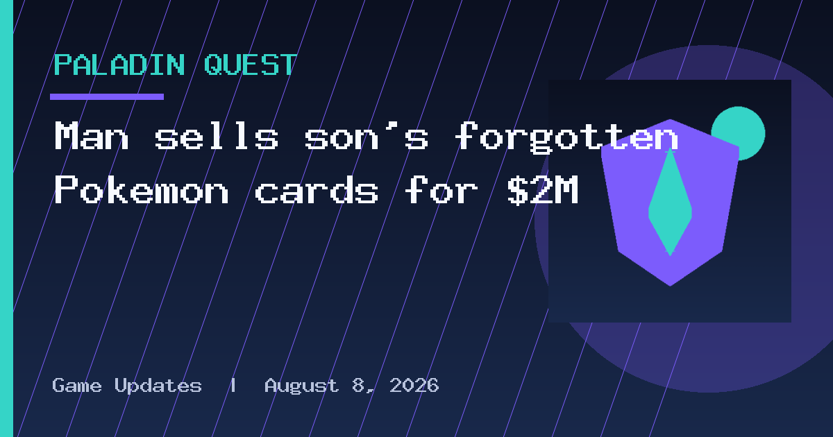 Man sells son’s forgotten Pokemon cards for $2M