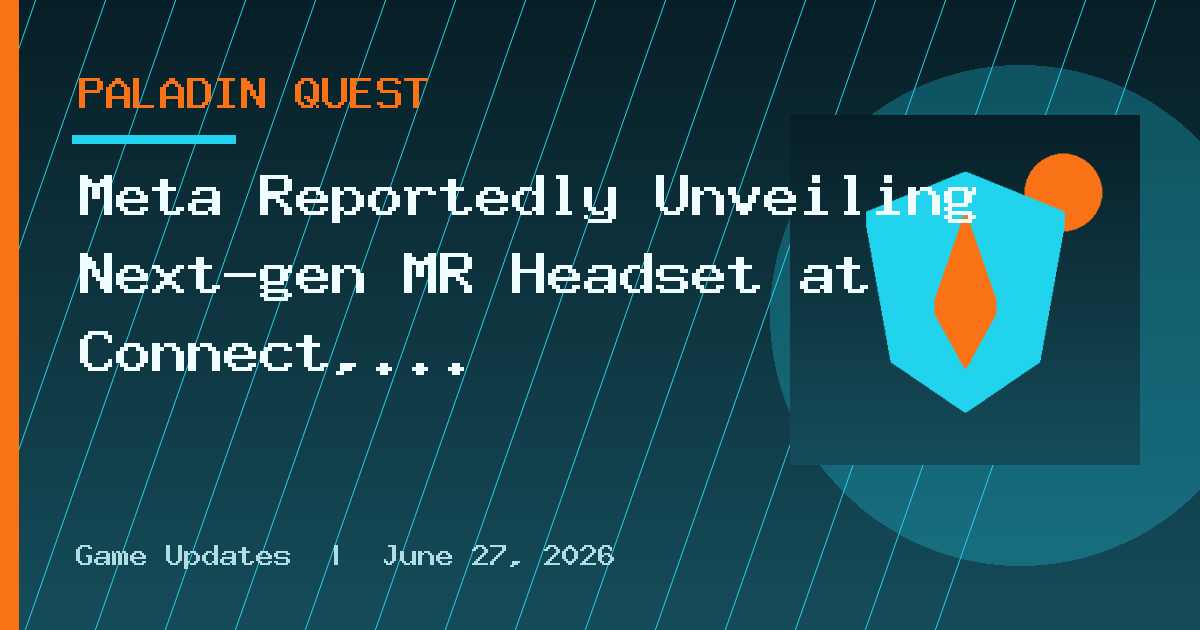 Meta Reportedly Unveiling Next-gen MR Headset at Connect, Hologram-like Call