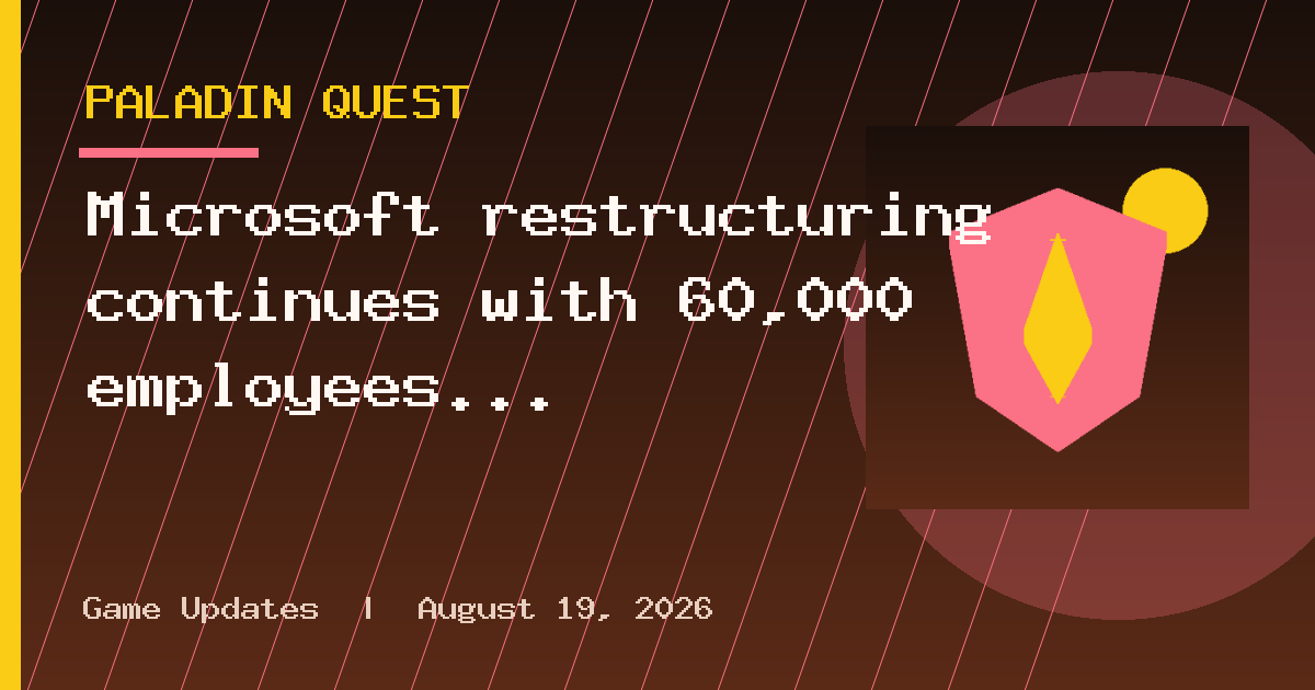 Microsoft restructuring continues with 60,000 employees given buyout offer