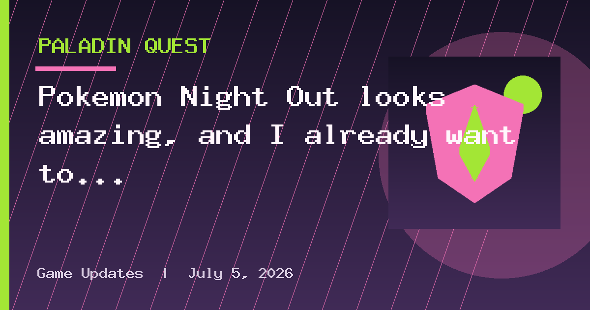 Pokémon Night Out looks amazing, and I already want to see more concerts like
