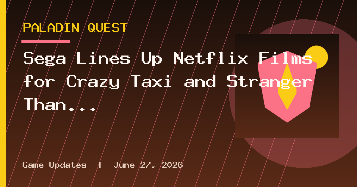 Sega Lines Up Netflix Films for Crazy Taxi and Stranger Than Heaven
