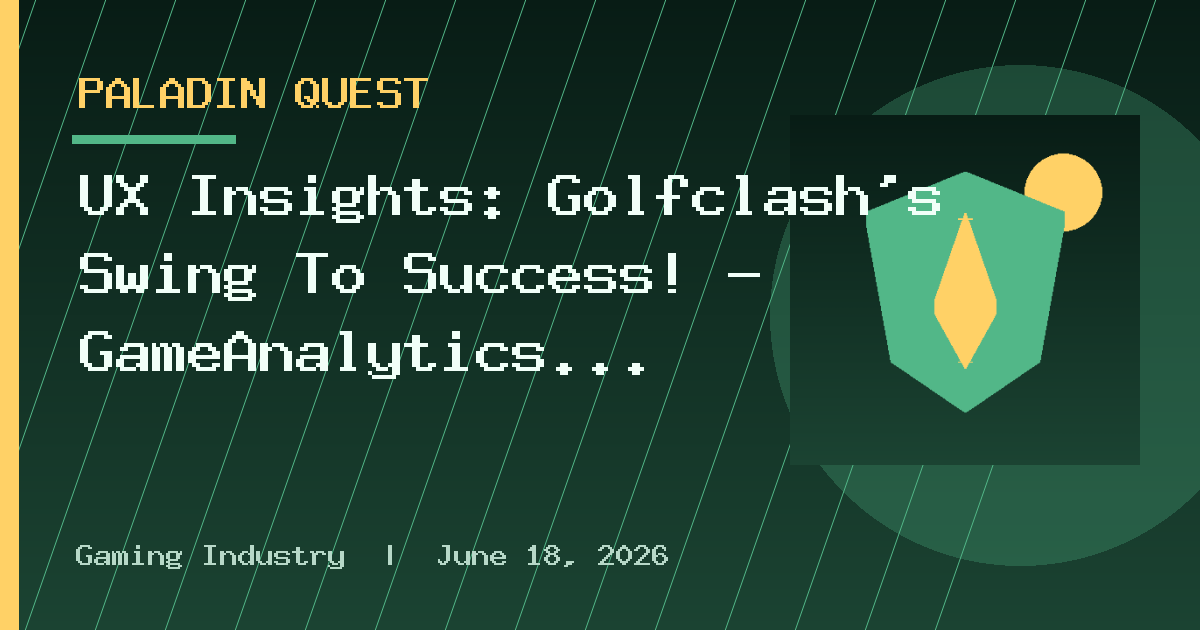 UX Insights: Golfclash's Swing To Success! — GameAnalytics