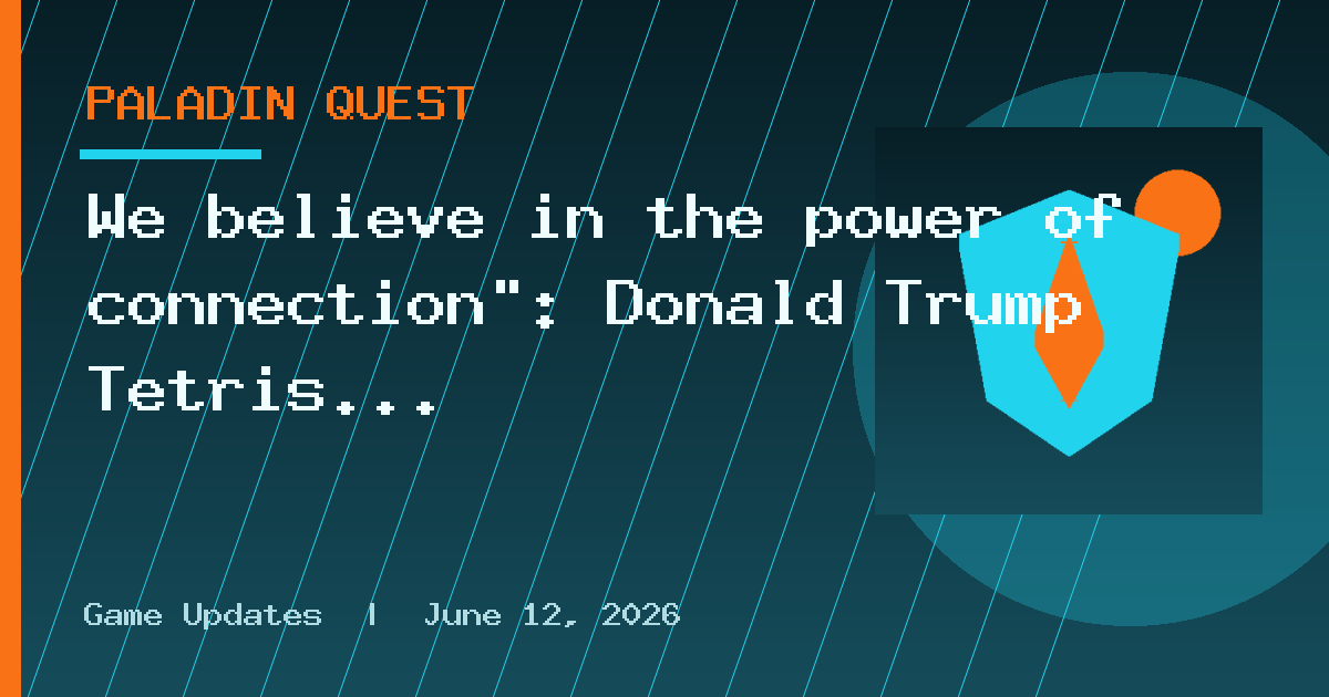 We believe in the power of connection": Donald Trump Tetris parody game rouses