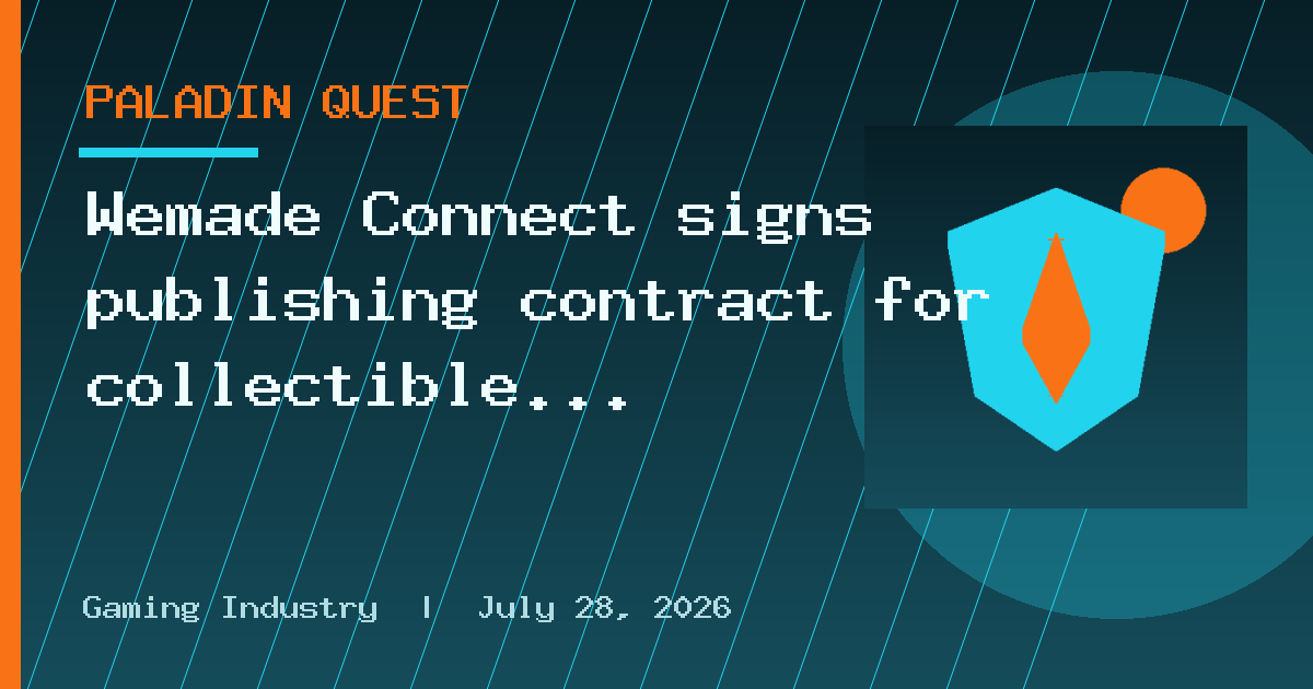 Wemade Connect signs publishing contract for collectible subculture RPG 'OZ
