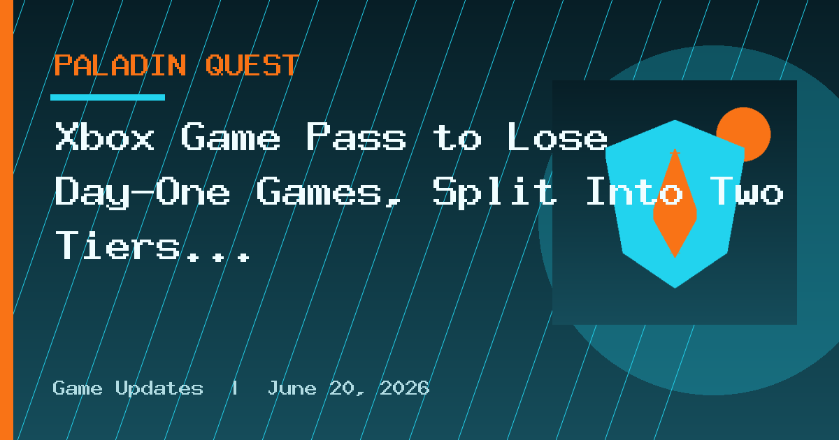 Xbox Game Pass to Lose Day-One Games, Split Into Two Tiers in 2027 – Rumor