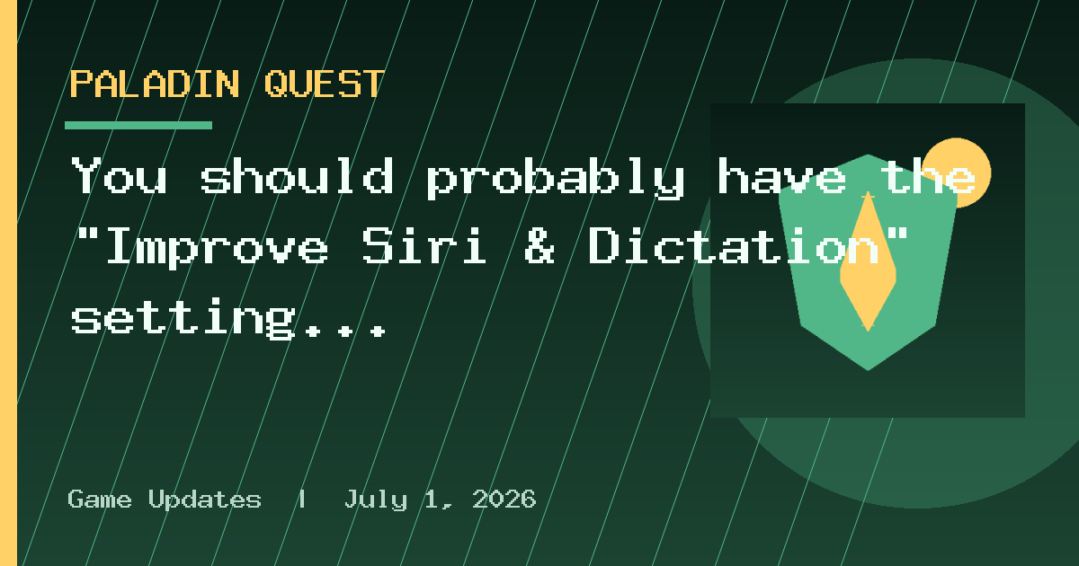 You should probably have the "Improve Siri & Dictation" setting off — here's why